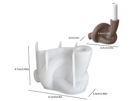 Molde silicona porta vela nudo nordico